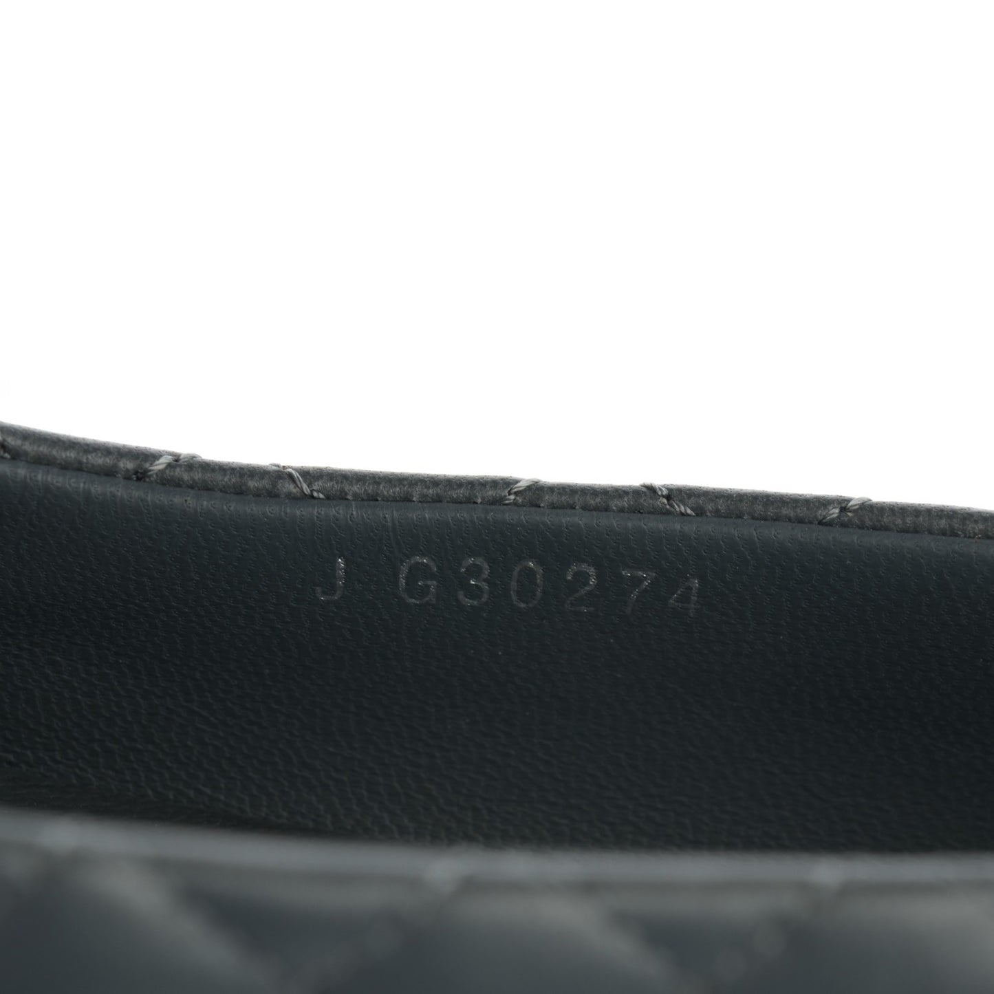 Lambskin Quilted Cap Toe CC Ballerina Flats 39.5 Charcoal Black