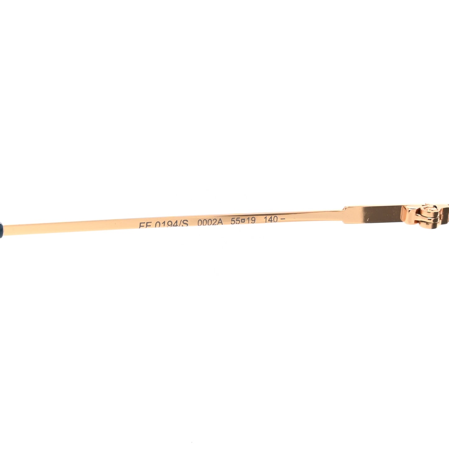 Metal Geometric Sunglasses FF 0194/S Gold