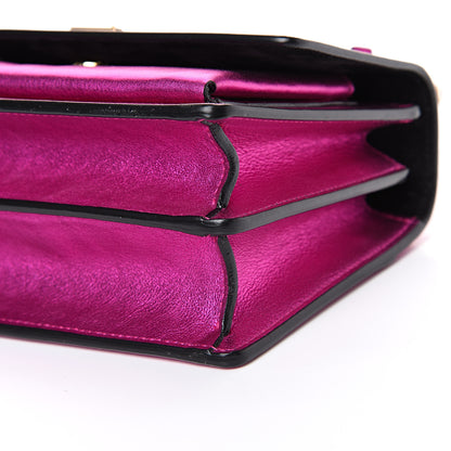 Saint Laurent Metallic Calfskin Small Monogram Sunset Fuchsia 9 of 12