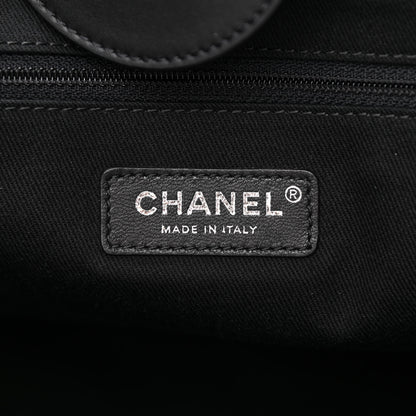 Chanel Shearling Large Deauville Tote Black 6 of 11