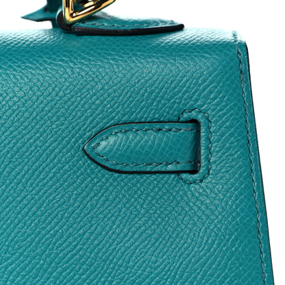 Hermes Epsom Kelly Sellier 25 Bleu Paon 11 of 37