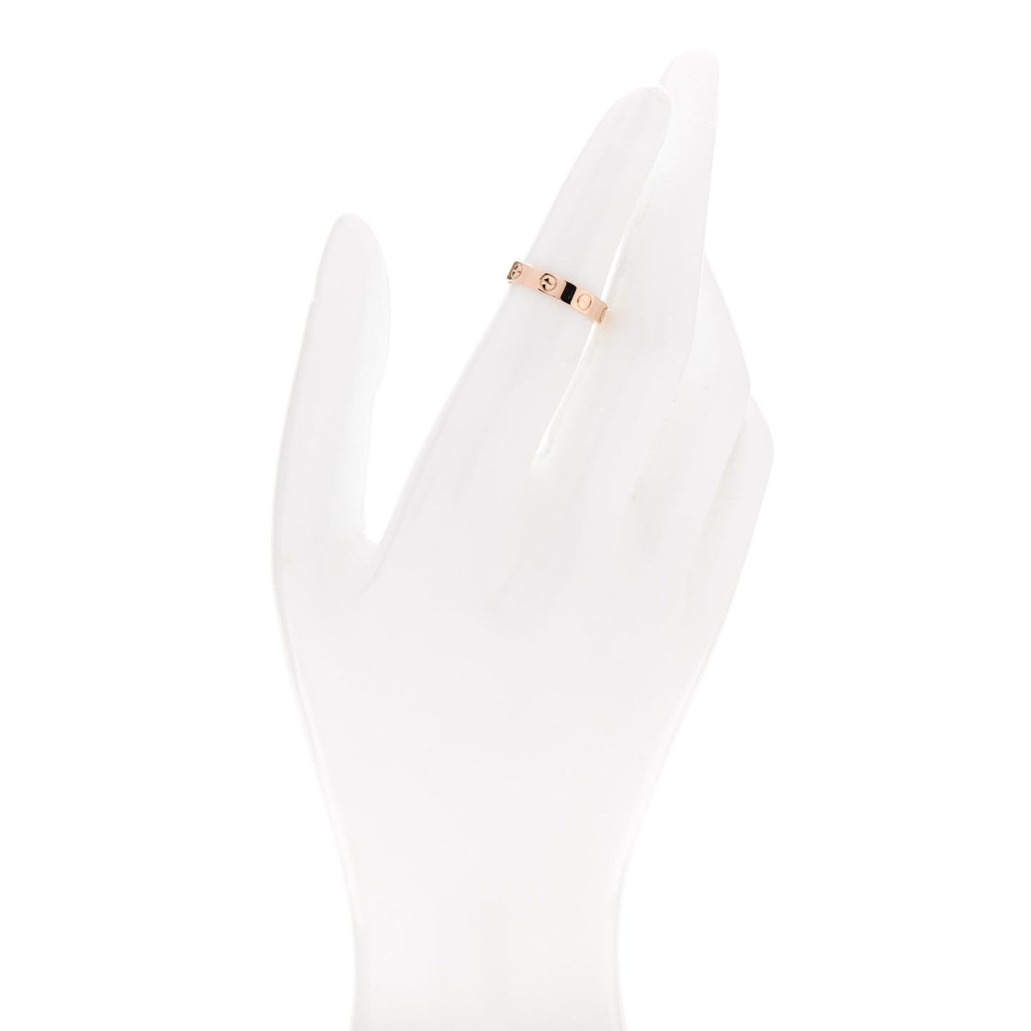 18K Pink Gold 3.5mm LOVE Wedding Band Ring 49 5