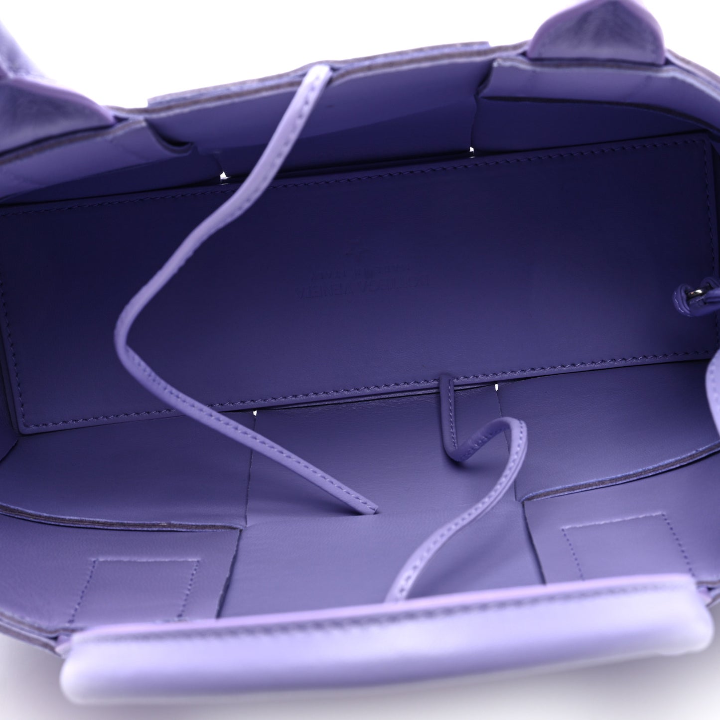 Nappa Maxi Intreccio Mini Arco Tote Wisteria