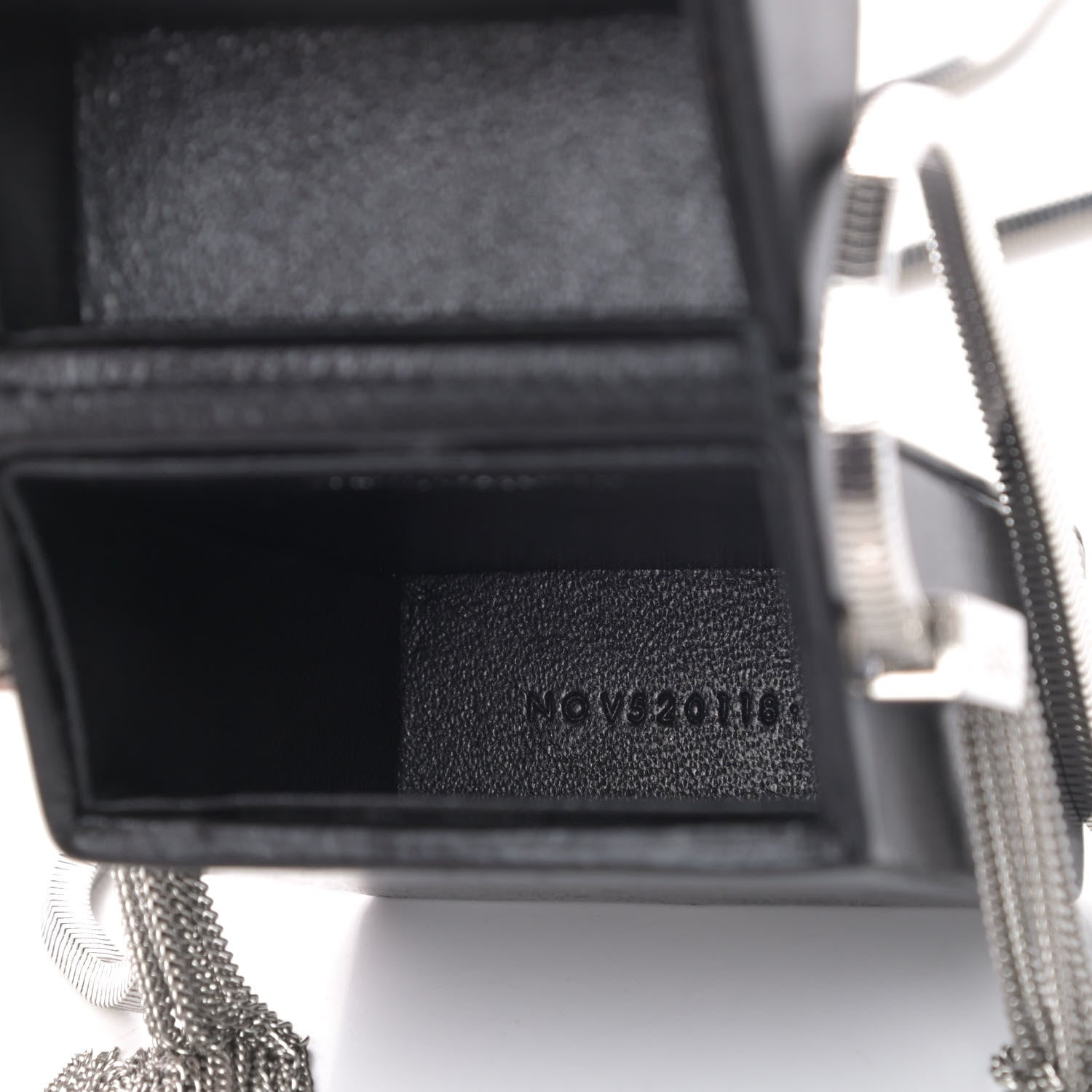 Saint Laurent Lambskin Smoking Box Crossbody Black 4 of 4