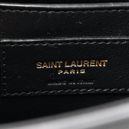 Saint Laurent Grain De Poudre Small Monogram Kate Satchel Black 6 of 12