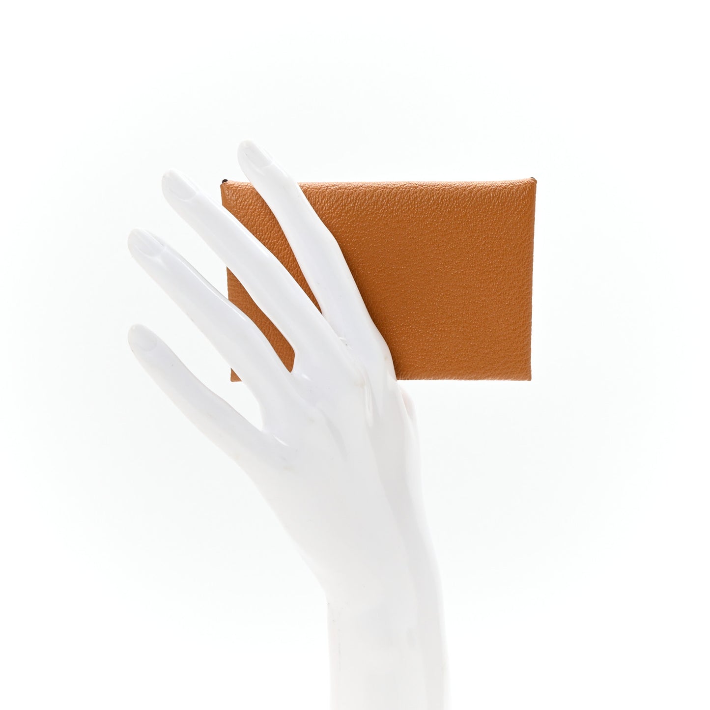 Chevre Mysore Calvi Card Case Caramel