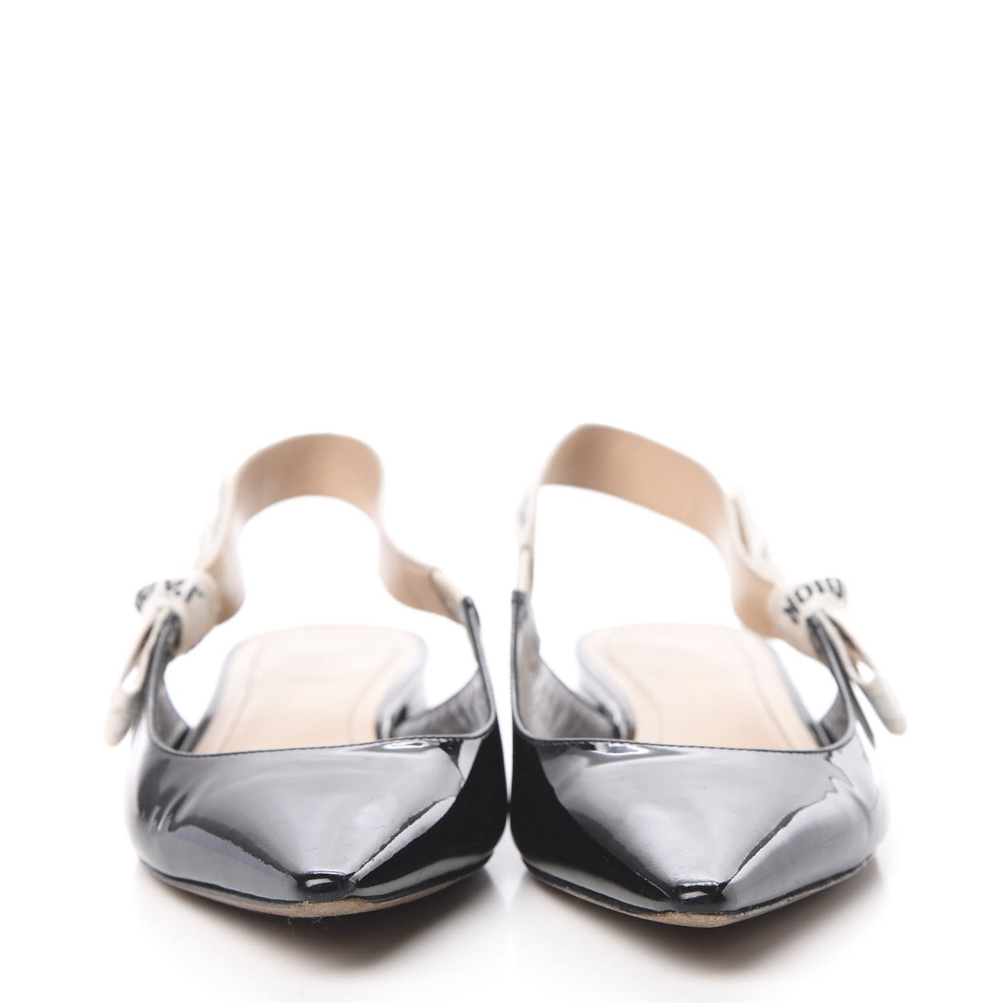 Patent Ribbon J'Adior Slingback Ballet Flats 35.5 Black