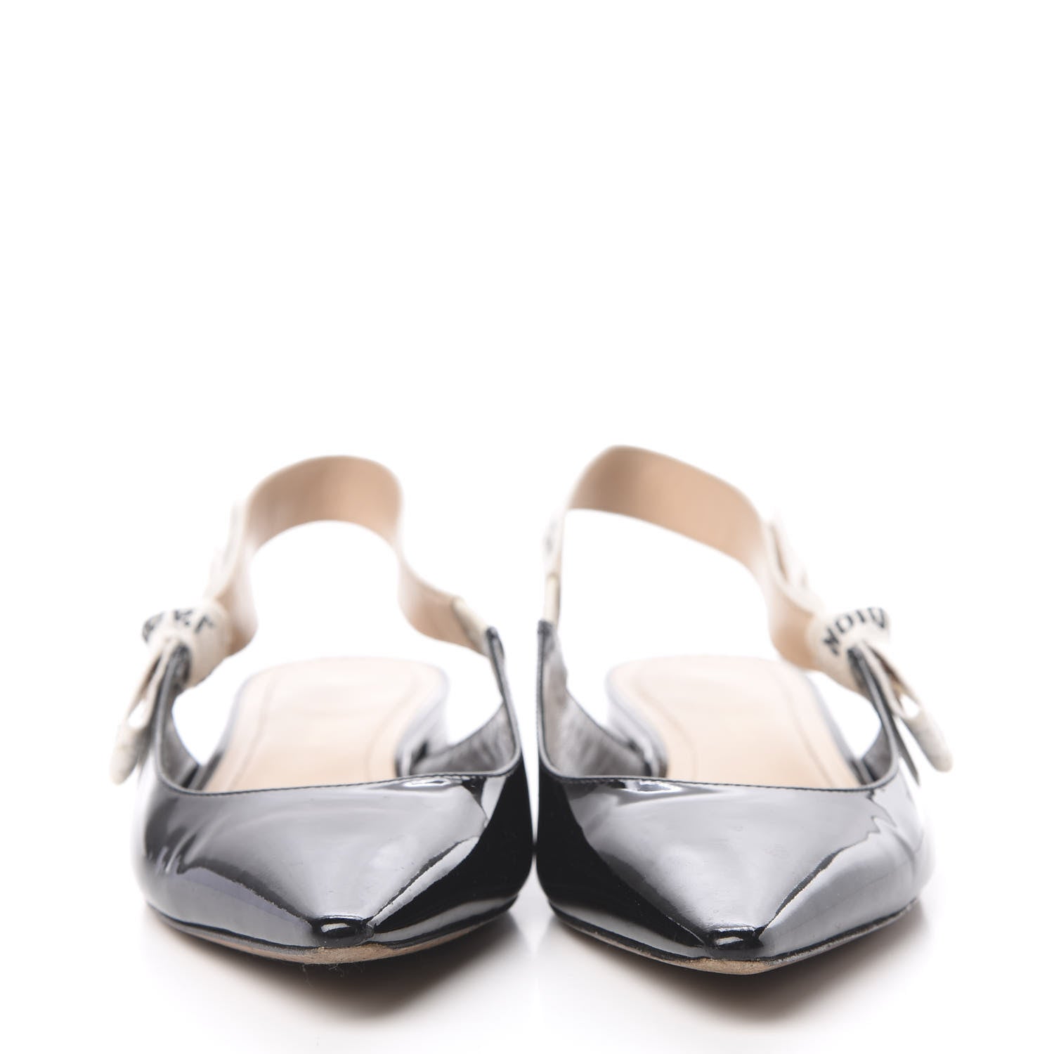 Christian Dior Patent Ribbon J'Adior Slingback Ballet Flats 35.5 Black 2 of 11