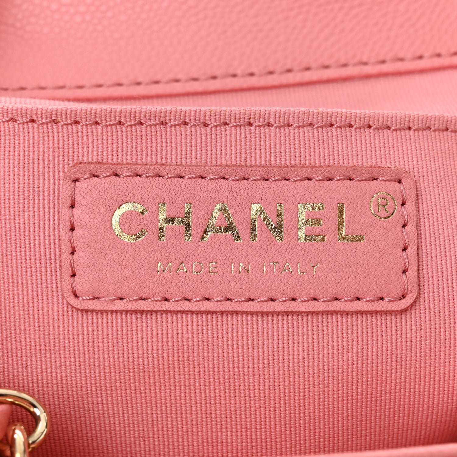 Chanel Shiny Caviar Quilted Small Pockets Drawstring Backpack Pink 6 of 10