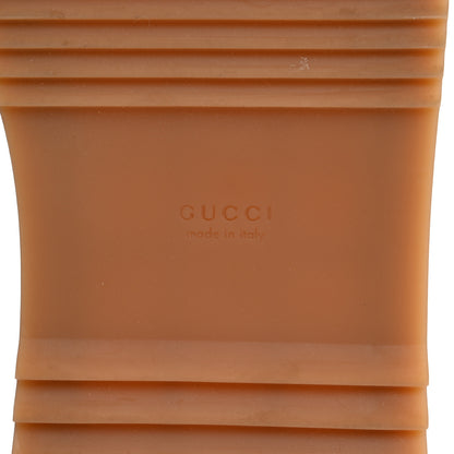 Gucci Monogram Maxi GG Angelina Platform 55mm Slide Sandals 39 Camel Ebony 8 of 12