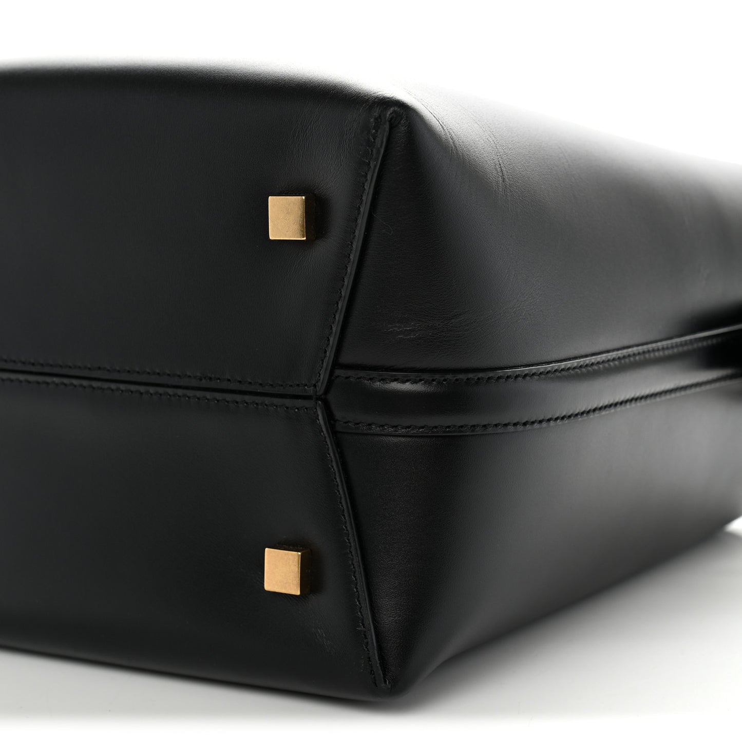 Shiny Calfskin Le 37 Small Bucket Bag Black