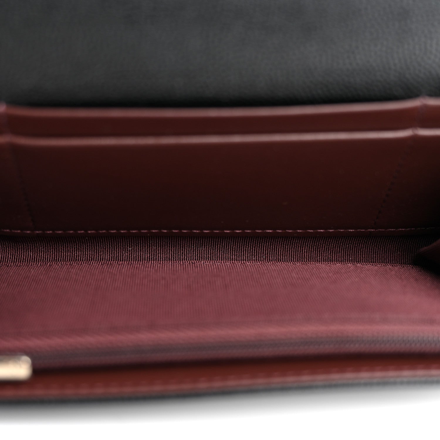 Chanel Caviar Quilted Medium Gusset Flap Wallet Black 5 of 8