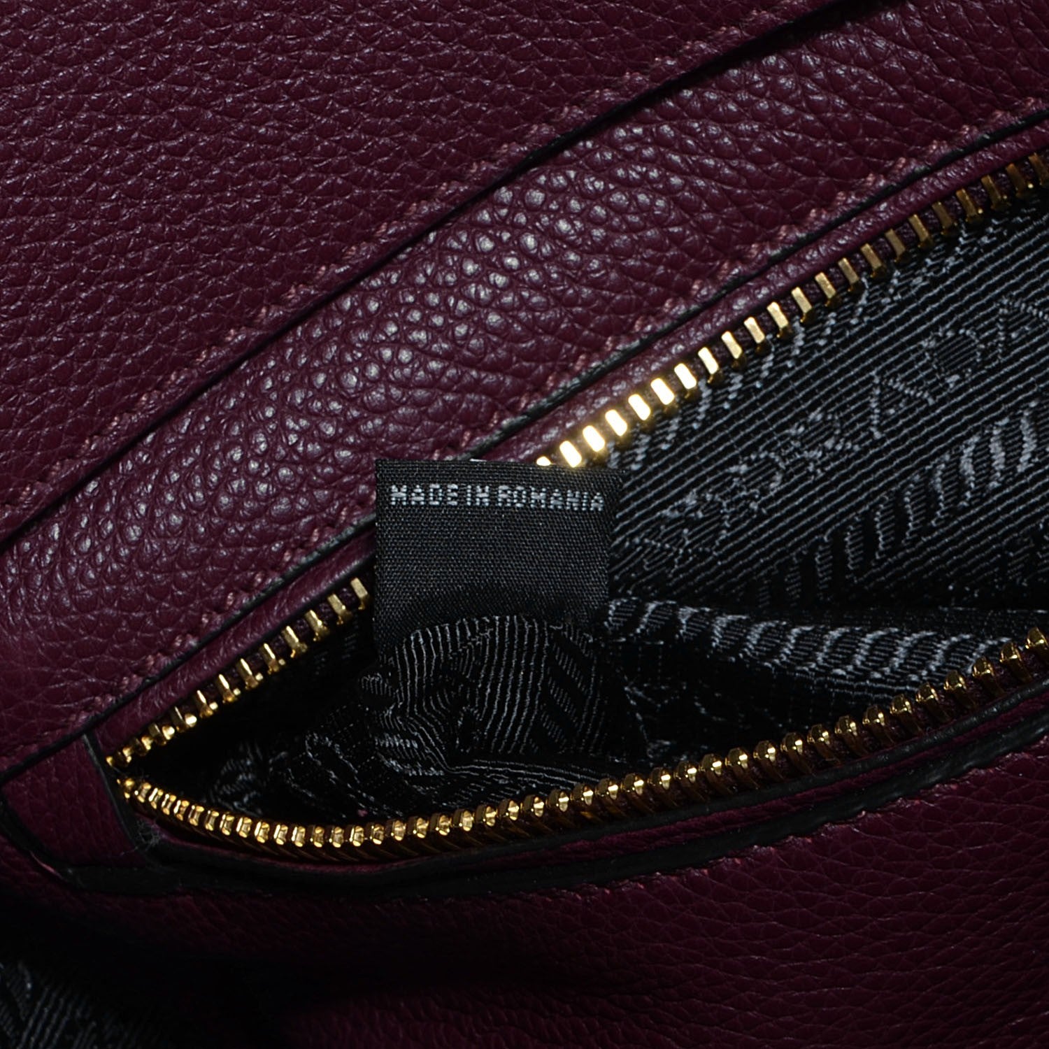 Prada Vitello Daino Shopping Tote Amaranto 9 of 10