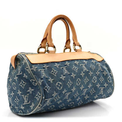 Louis Vuitton Monogram Denim Neo Speedy Blue 3 of 9