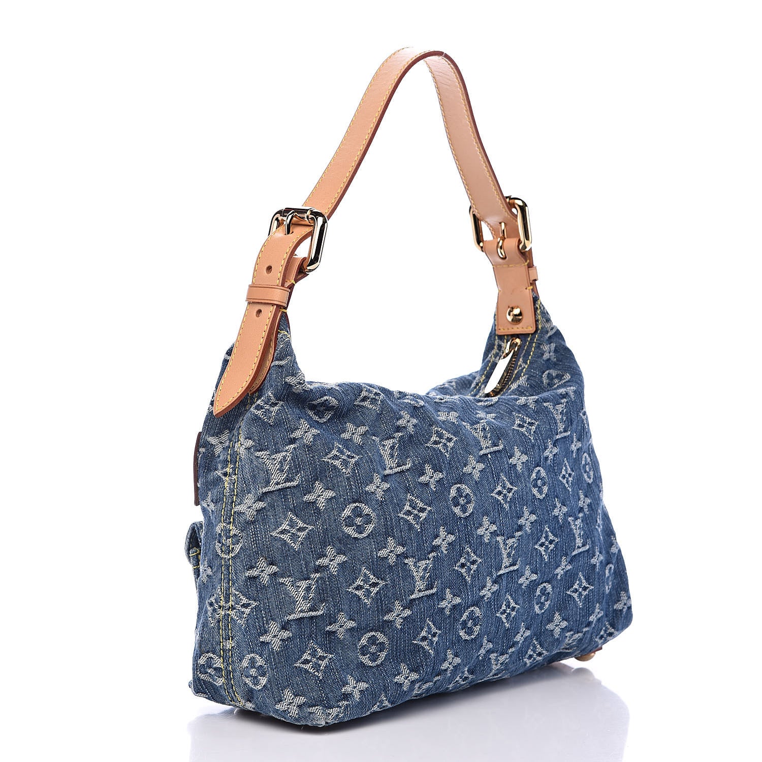 Louis Vuitton Monogram Denim Baggy PM Blue 3 of 12