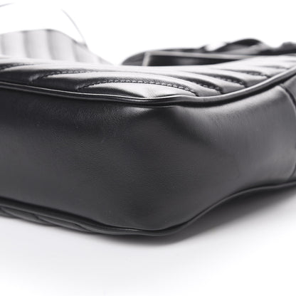 Saint Laurent Calfskin Matelasse Monogram Lou Camera Bag Black 9 of 9