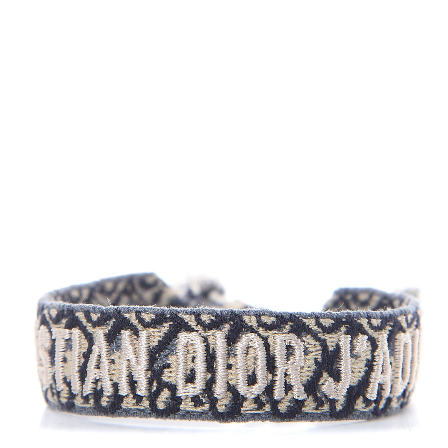 Christian Dior Woven Cotton J'Adior Friendship Bracelet Navy 2 of 3
