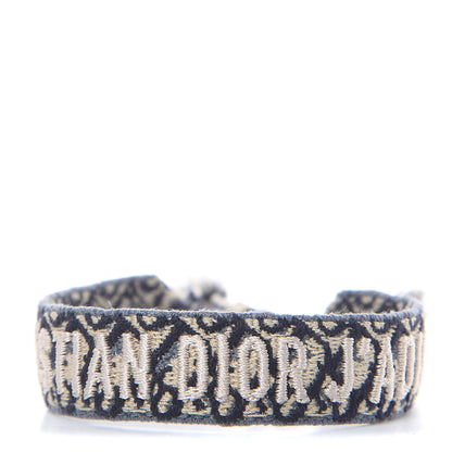 Christian Dior Woven Cotton J'Adior Friendship Bracelet Navy 2 of 3
