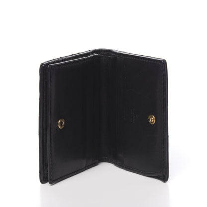 Gucci Calfskin Matelasse GG Marmont Card Case Black 5 of 9