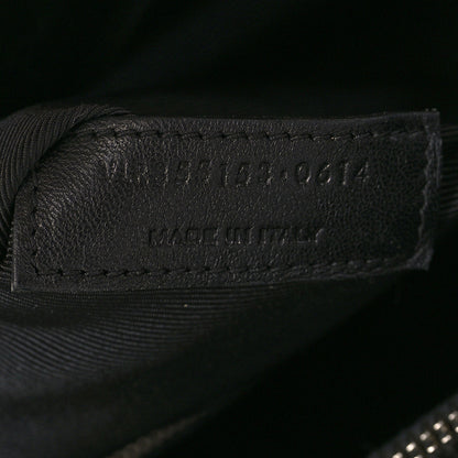Saint Laurent Calfskin Crocodile Embossed Small Sac de Jour Black 8 of 10