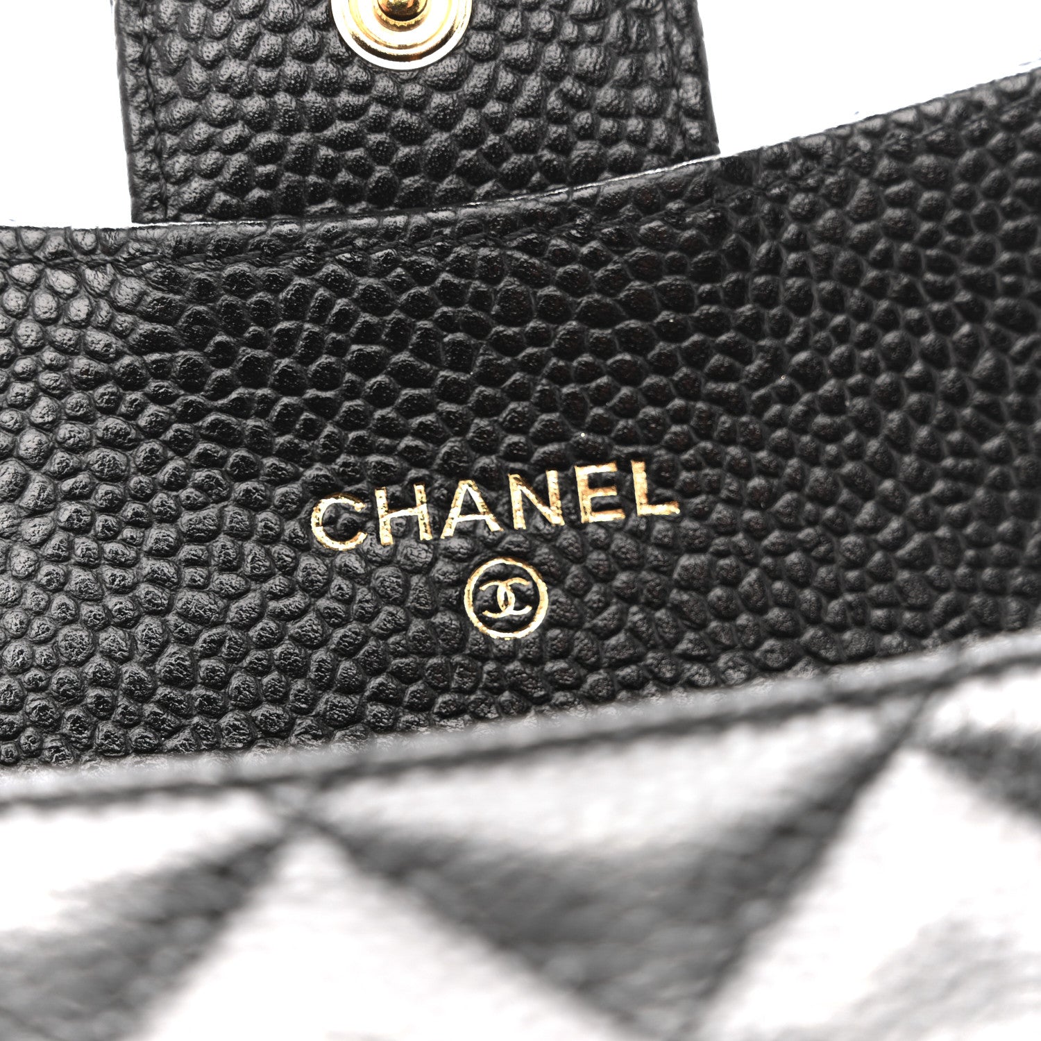 Chanel Caviar Quilted Flap Card Holder Wallet Black 6 of 9