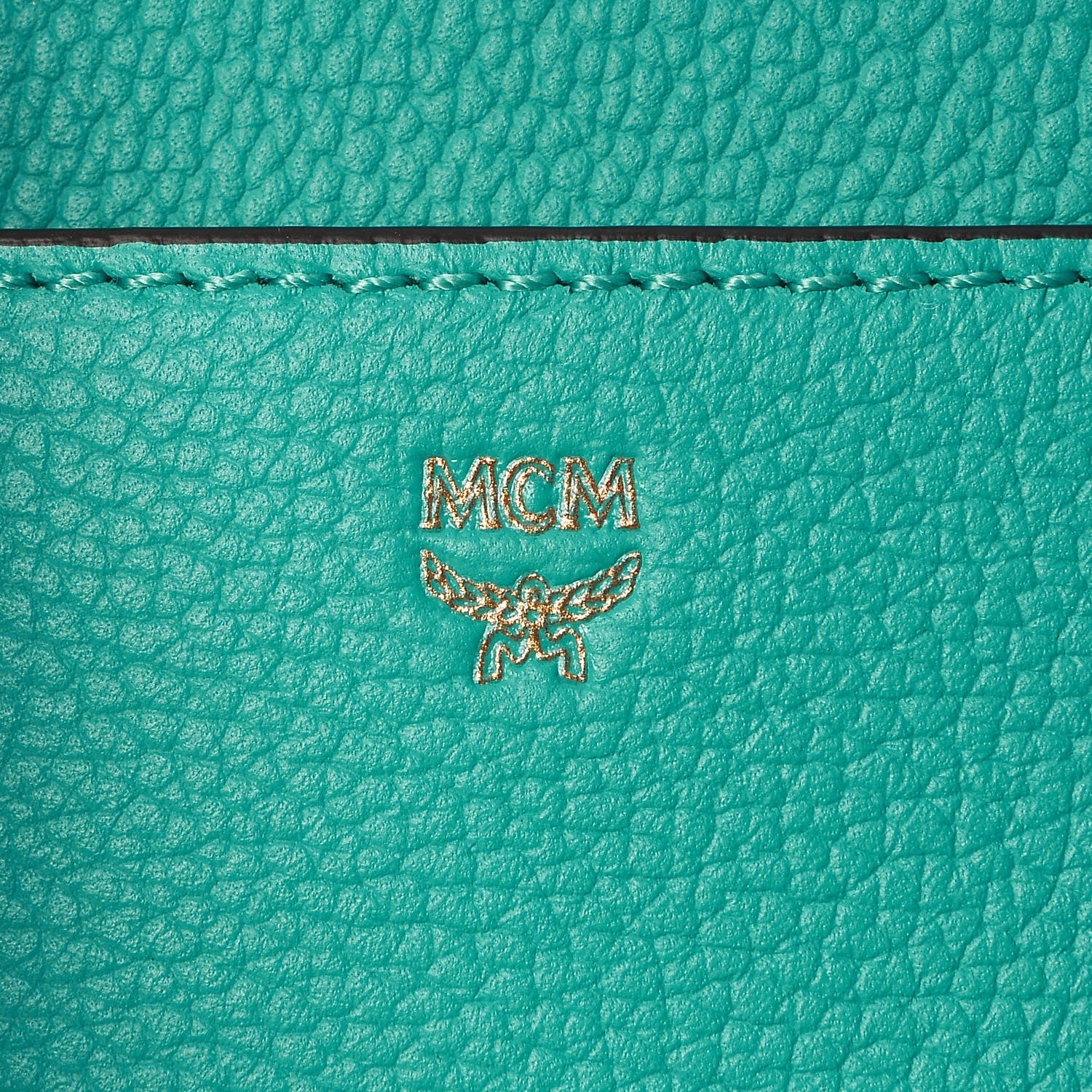 MCM Grained Calfskin Medium Milla Convertible Backpack Oasis Green 8 of 13