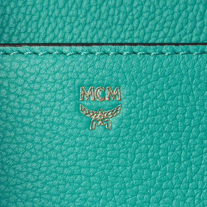 MCM Grained Calfskin Medium Milla Convertible Backpack Oasis Green 8 of 13