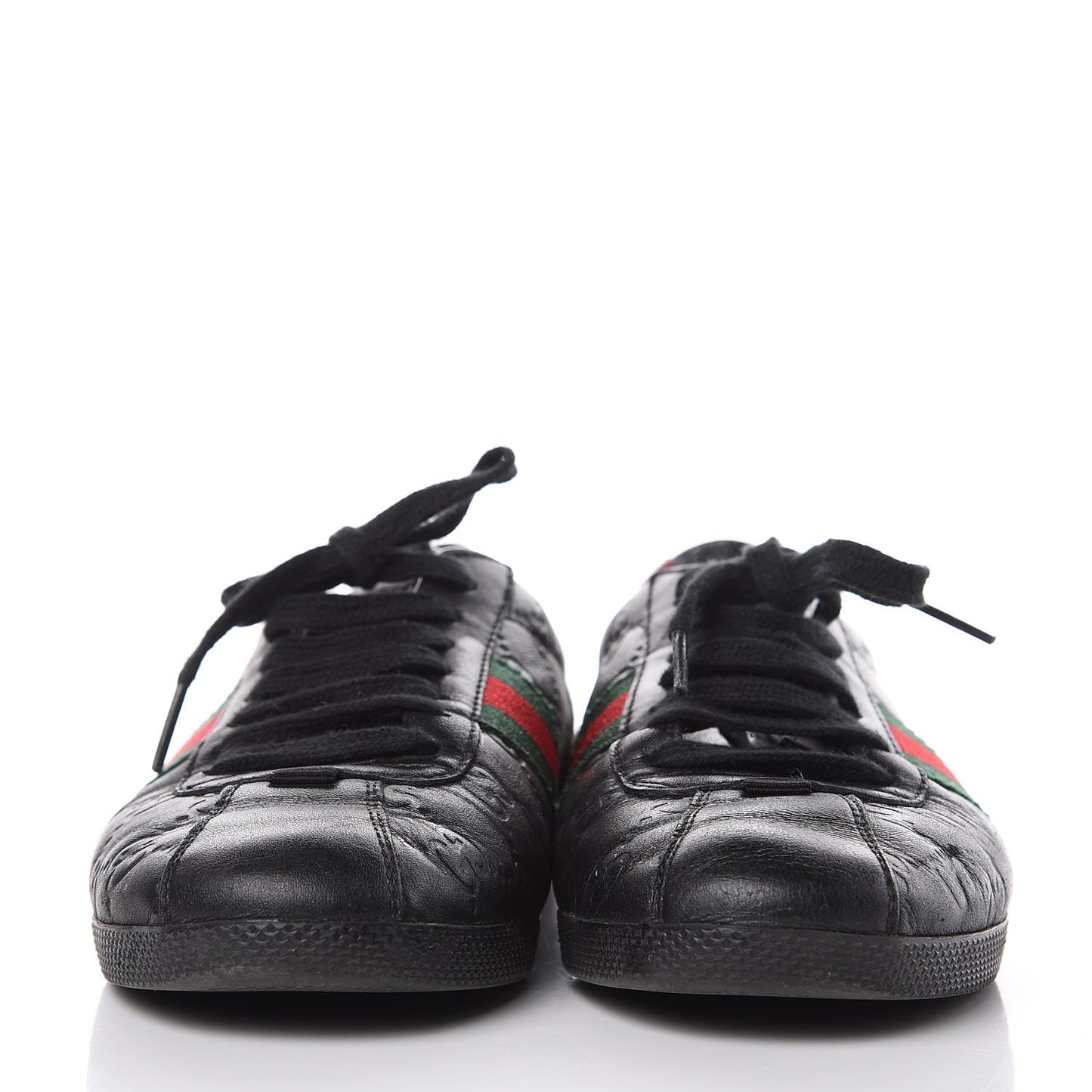 Guccissima Womens Web Sneakers 37.5 Black