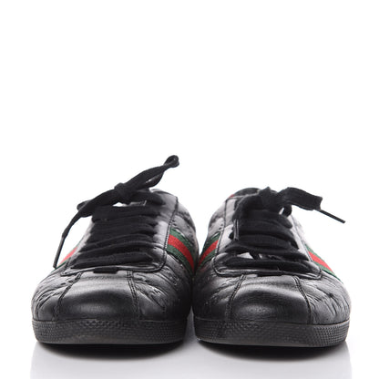 Gucci Guccissima Womens Web Sneakers 37.5 Black 2 of 10