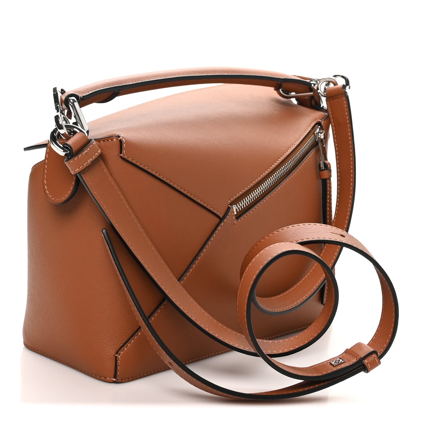 Calfskin Small Puzzle Bag Tan