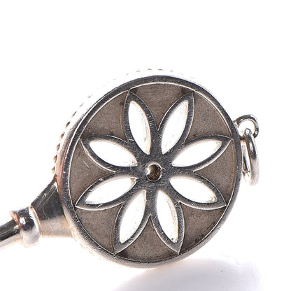 Tiffany Sterling Silver Diamond Large Daisy Key Pendant 3 of 3