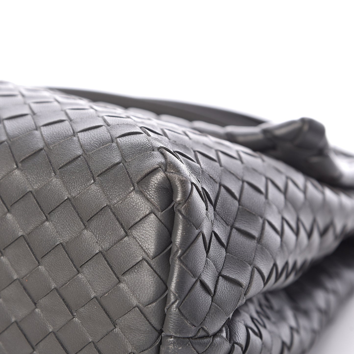 Nappa Intrecciato Large Olimpia Bag Light Grey