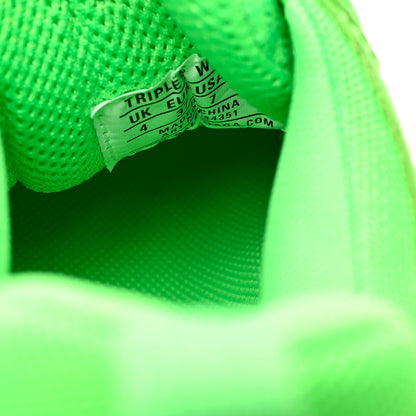 Balenciaga Fabric Mesh Clear Sole Womens Triple S Sneakers 37 Fluo Green 8 of 9