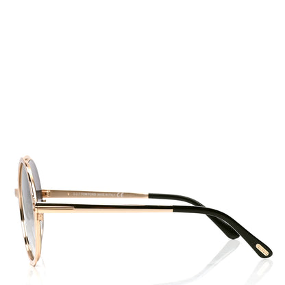 Tom Ford Round Ava 02 Sunglasses TF572 Gold 3 of 4