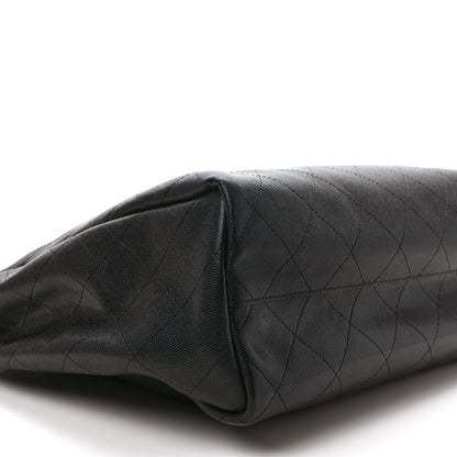 Chanel Caviar Stitched Large Lady Coco Shopping Tote Black 8 of 9