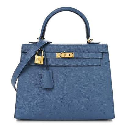 Hermes Epsom Kelly Sellier 25 Bleu Azur 1 of 17