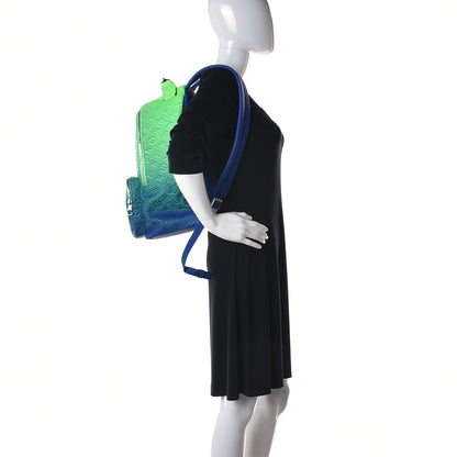 Louis Vuitton Taurillon Illusion Multipockets Backpack Bleu Vert 2 of 10
