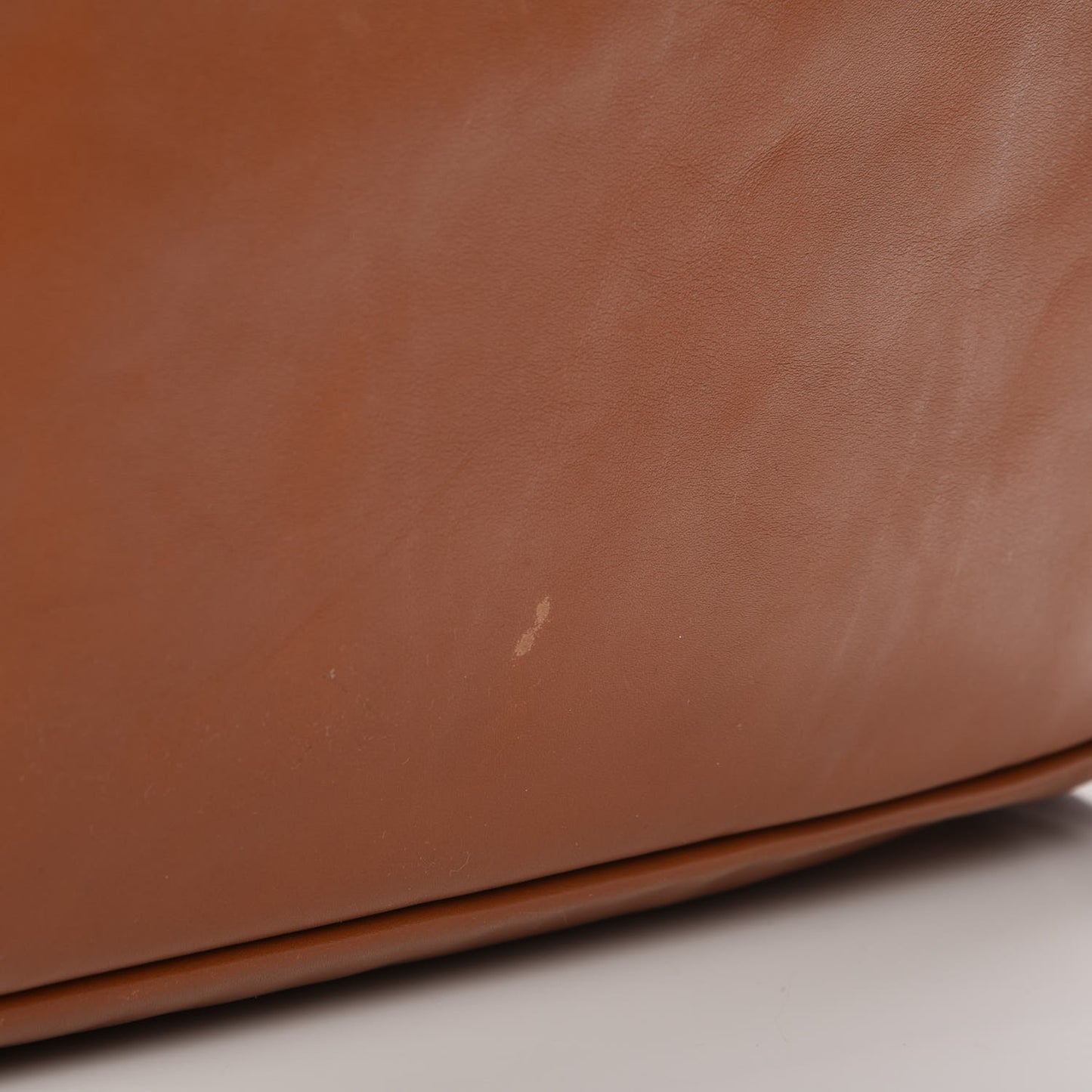 Calfskin Large Horsebit Chain Hobo Brown