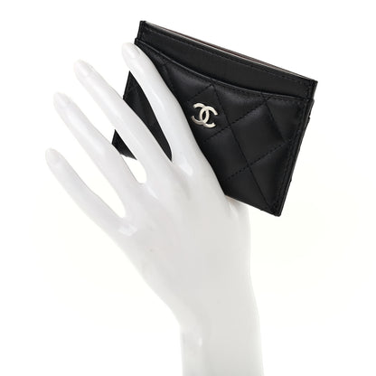 Chanel Lambskin Quilted Card Holder Black 2 of 8