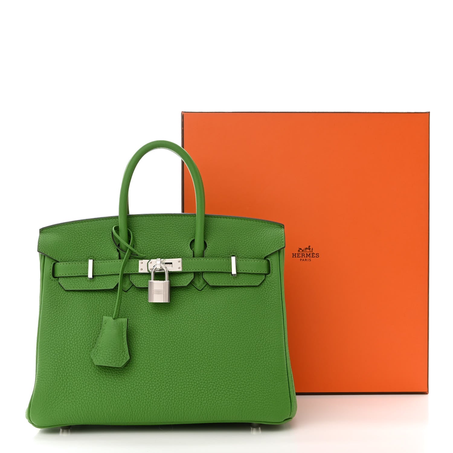 Hermes Togo BIRKIN 25 Vert Yucca 11 of 11