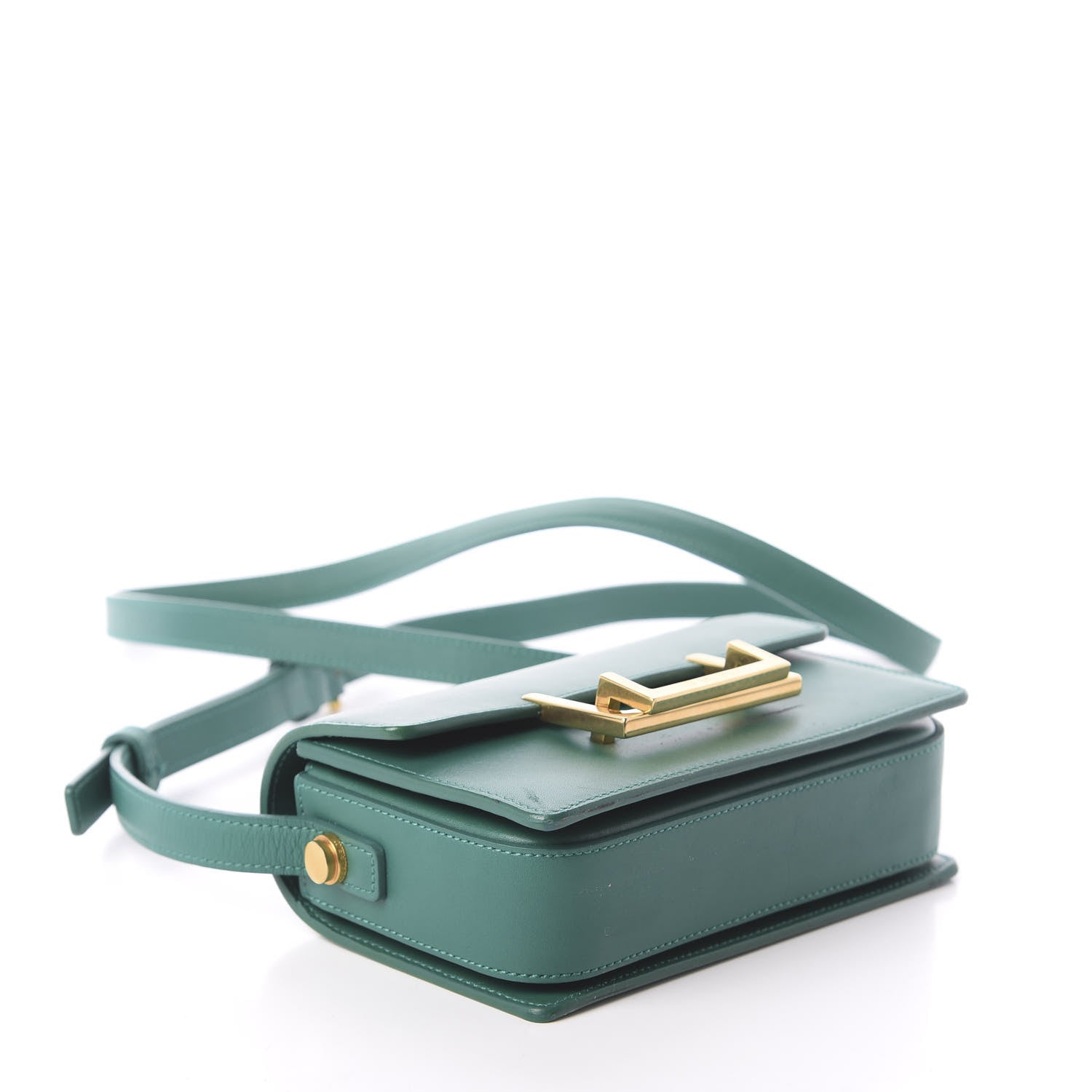 Saint Laurent Calfskin Small Classic Lulu Bag Green 4 of 8