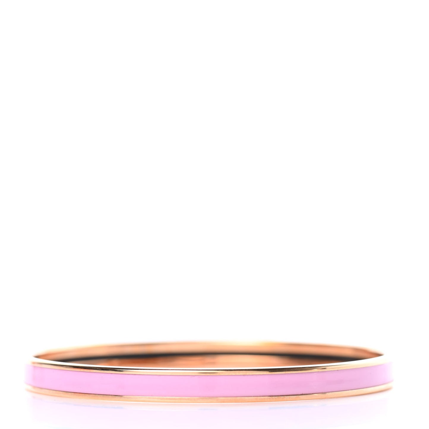 Enamel Printed Extra Narrow Printed Bracelet 65 Pink