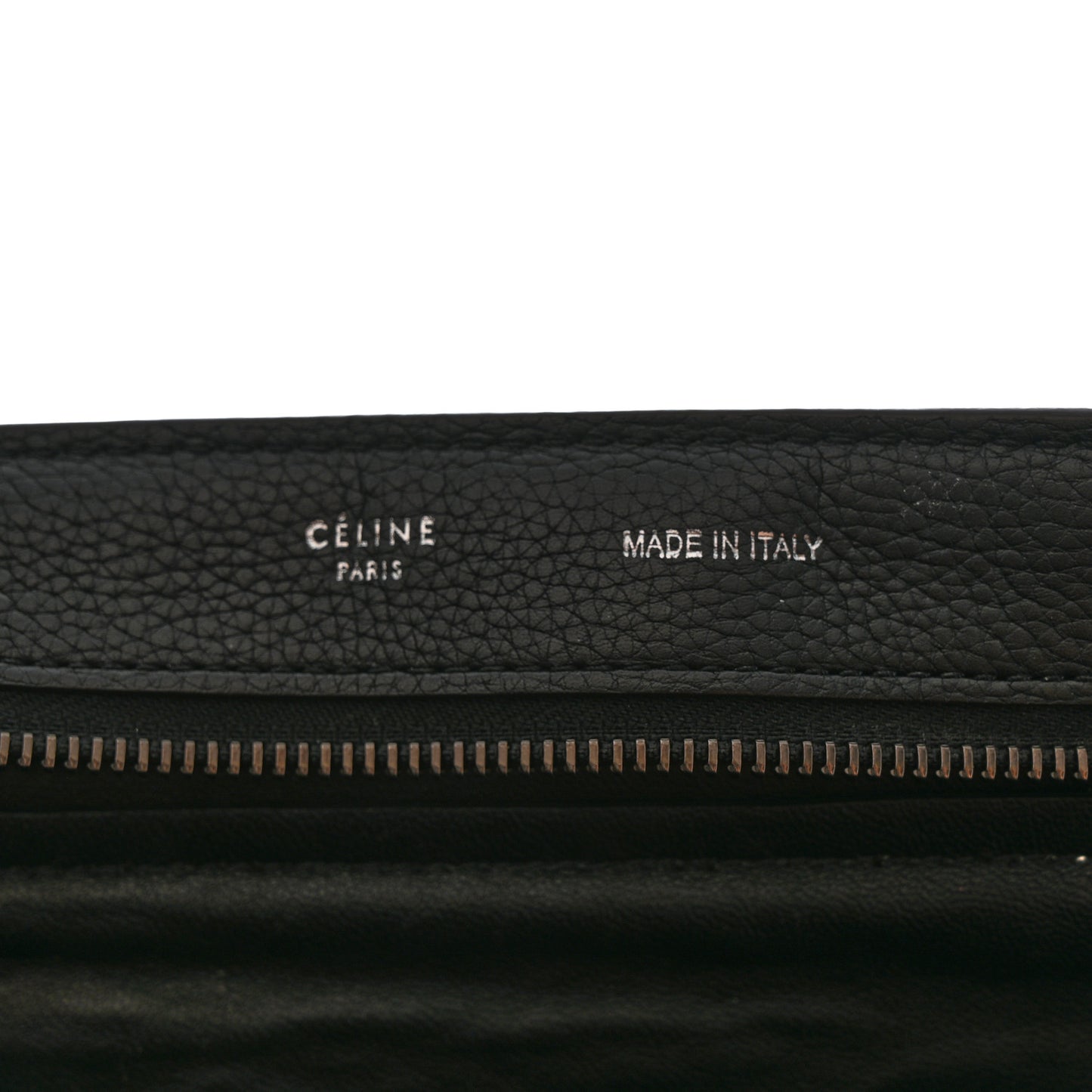 Drummed Calfskin Suede Large Trapeze Black