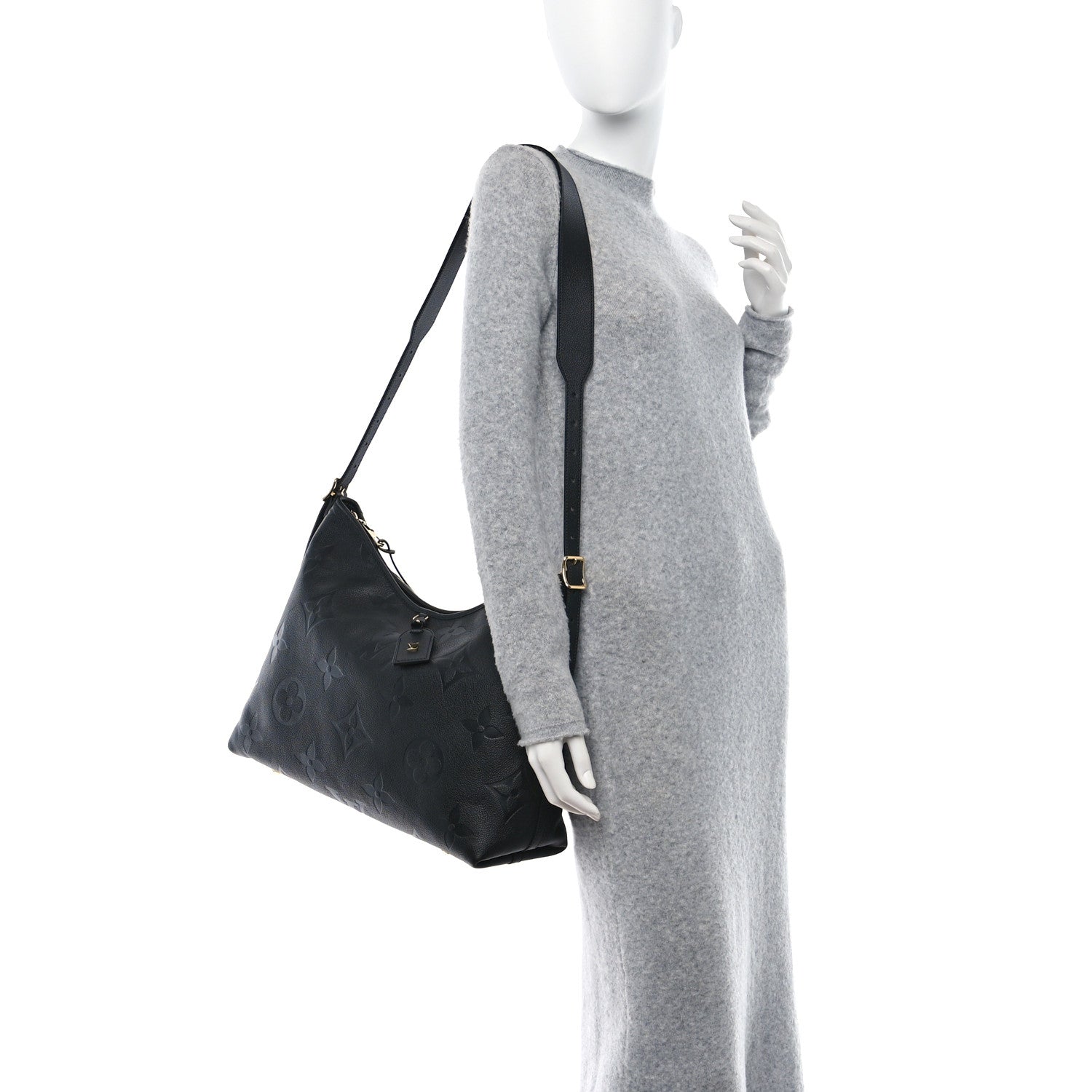 Louis Vuitton Empreinte Monogram Giant CarryAll MM Black 2 of 15