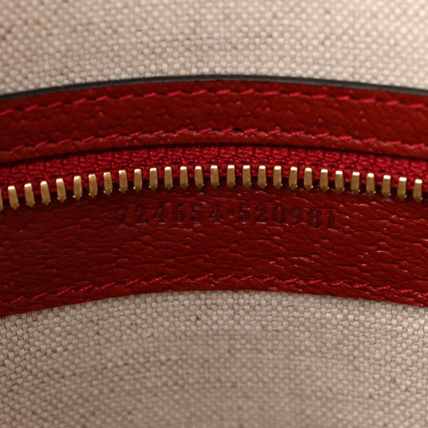 Textured Dollar Calfskin Web Small Savoy Bowling Tote Red