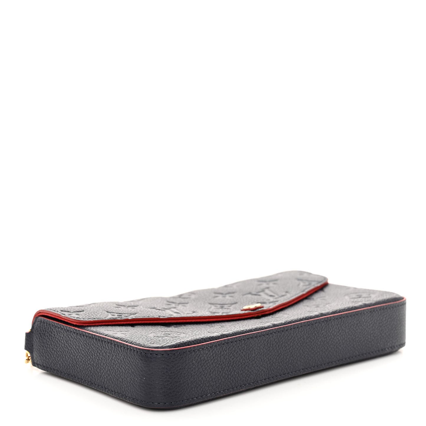Empreinte Pochette Felicie Chain Wallet Marine Rouge