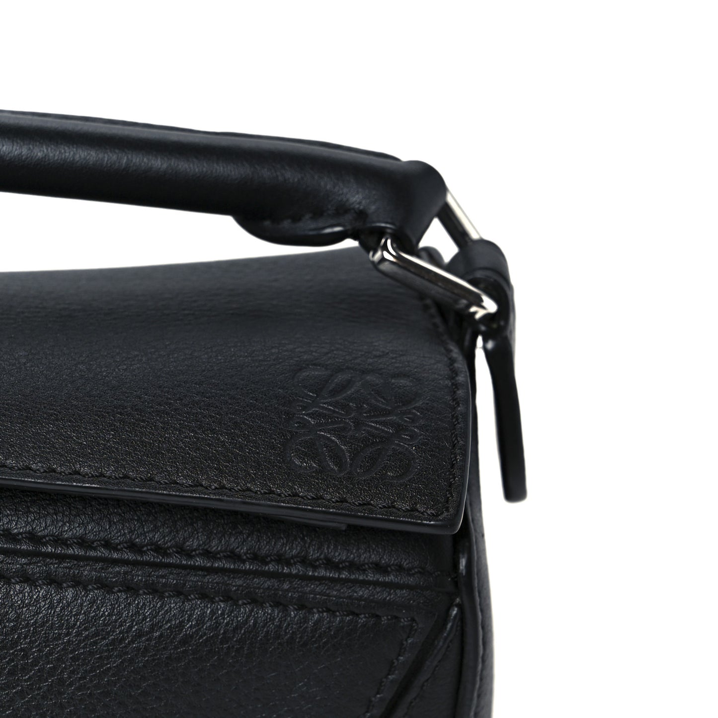 Calfskin Mini Puzzle Bag Black