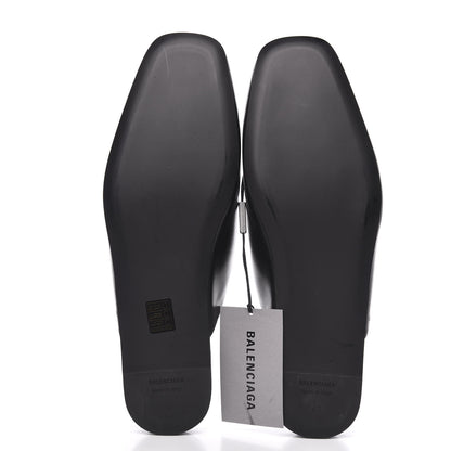 Balenciaga Smooth Calfskin Mens Cozy BB Flat Carrera Mules 43 Black 5 of 9