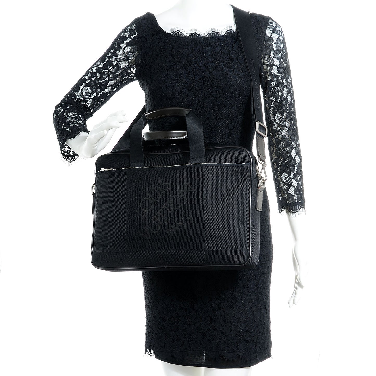 Damier Geant Associe PM Black