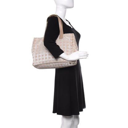 Chanel Nylon Medium Travel Tote Beige 2 of 15